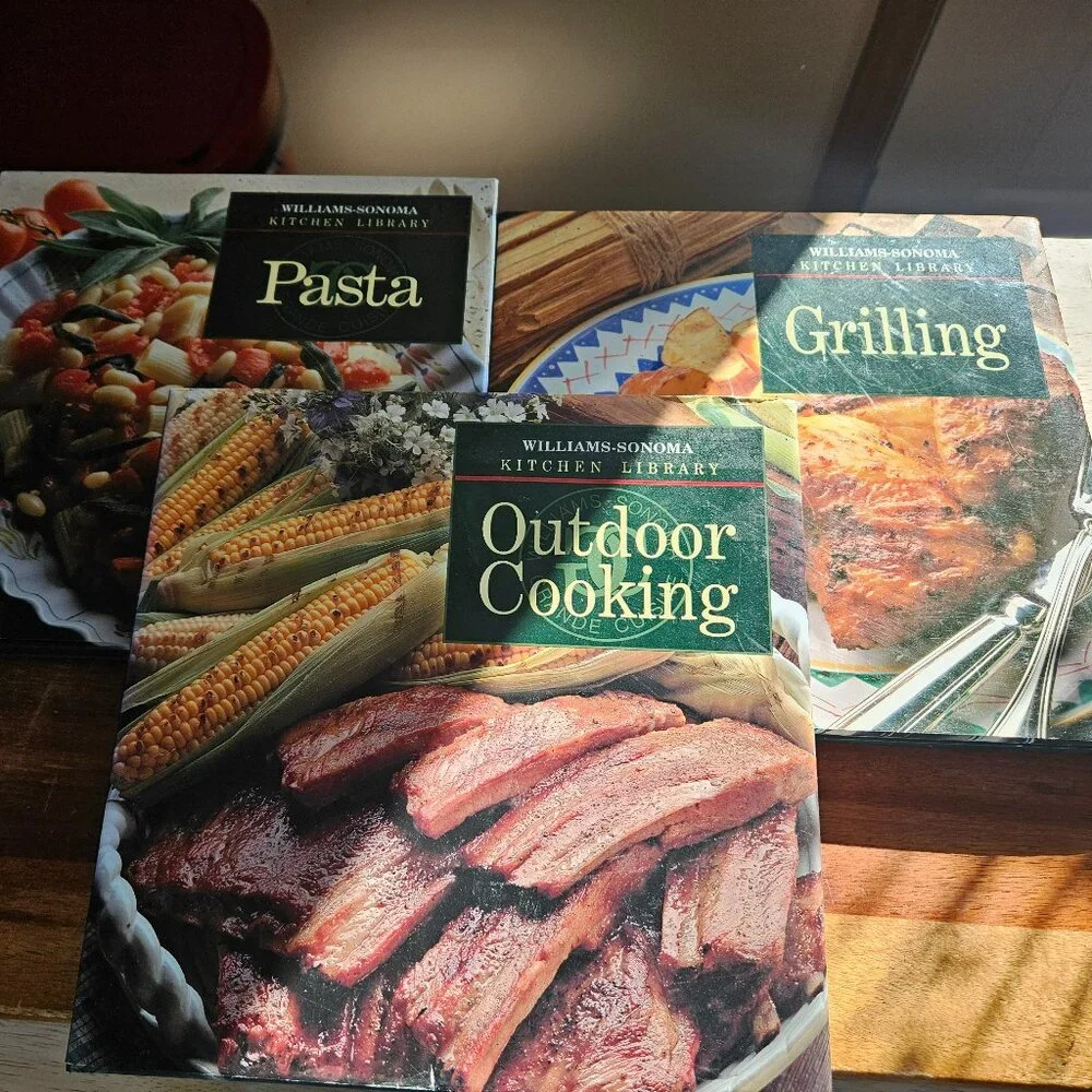 set of three Sonoma Williams cookbook collection